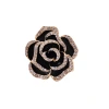 Negro camelia lujoso full diamond broches feminidad versátil goteo corpete ropa anticaótico hebillas pin accesorios Item Picture